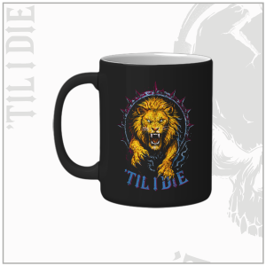 Aston Villa Style 10oz Satin Black Coffee Mug