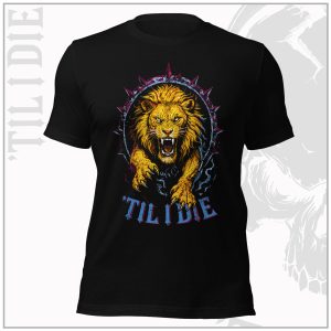 Aston Villa Style Unisex Black T-Shirt