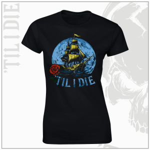 Manchester City Style Ladies Black T-Shirt