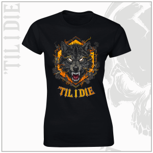 Wolves Style Ladies Black T-Shirt