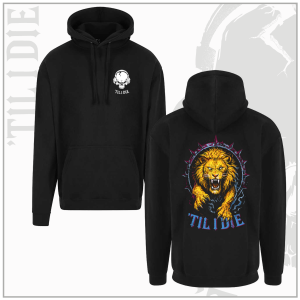 Aston Villa Style Unisex Black Pullover Hoodie