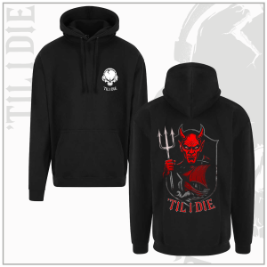 Manchester United Style Unisex Black Pullover Hoodie