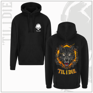 Wolves Style Unisex Black Pullover Hoodie