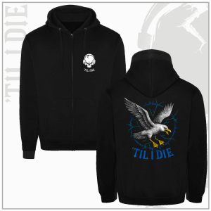 Brighton Style Unisex Black Zip-Up Hoodie