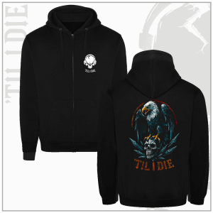 Crystal Palace Style Unisex Black Zip-Up Hoodie