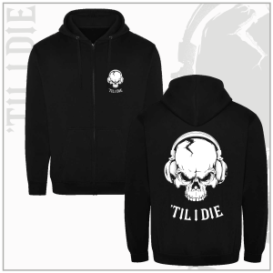 'Til I Die Unisex Black Zip-Up Hoodie